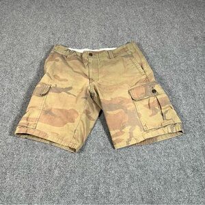 Vintage Camo Dockers Shorts Size 33 Y2K 90s Cargo Utility Skater Grunge Baggy